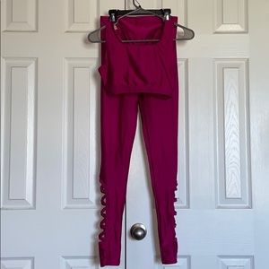 Sports Bra and Leggings Set